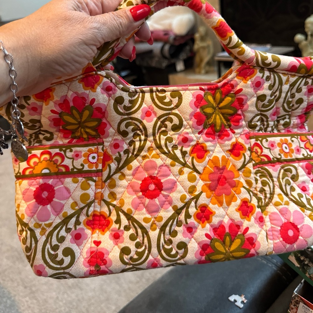 Floral Quilted Handbag